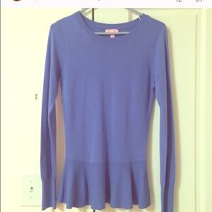 FLASH SALE! Lilly Pulitzer Peplum Cashmere Sweater